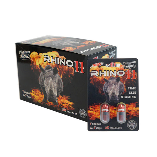 Rhino |  Platinum 11 5000k Double 40 Pills Pack