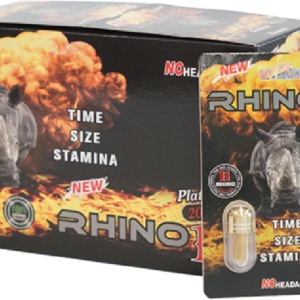 Rhino Platinum 11 2000K Double - Men’s Wellness Supplement (40 Pills)