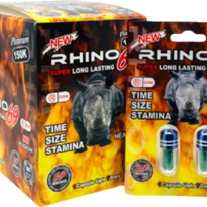 Rhino Platinum 69 150k Double - Men’s Wellness Supplement (40 Pills)